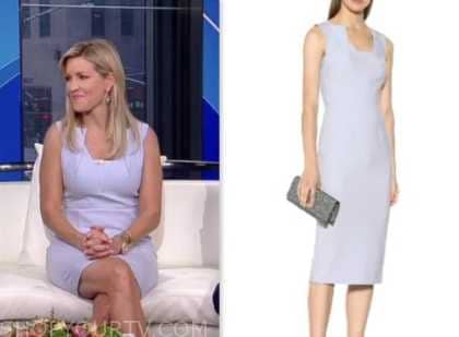 Fox and Friends: June 2023 Ainsley Earhardt's Blue Purple Sheath Dress ...