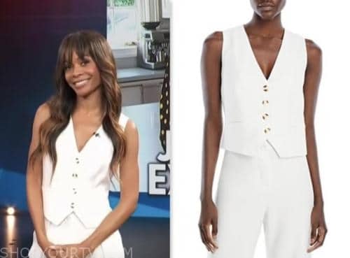 Access Hollywood: June 2023 Zuri Hall's White Vest | Shop Your TV