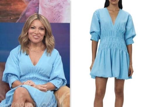 Access Daily: June 2023 Kit Hoover's Blue Smocked Waist Mini Dress ...