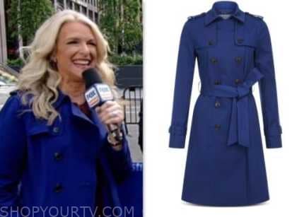 Fox and Friends: June 2023 Janice Dean's Blue Trench Coat | Shop Your TV