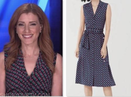 NBC News Daily: June 2023 Julia Boorstin's Geometric Print Wrap Dress ...