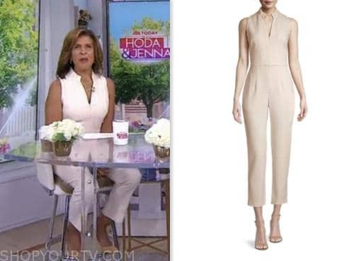 The Today Show: June 2023 Hoda Kotb's Ivory Sleeveless Jumpsuit | Shop ...