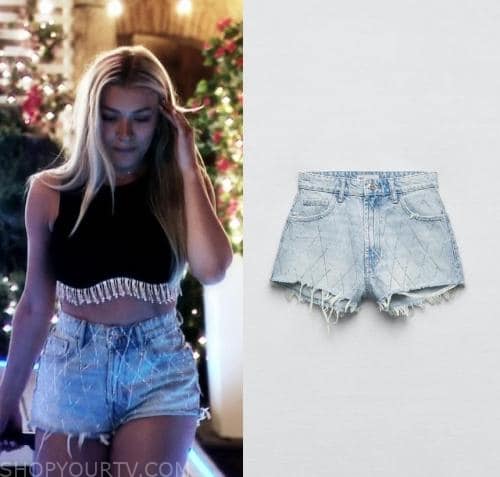 Love Island (UK): Season 10 Molly's Embellished Denim Shorts