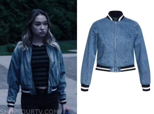 Cruel Summer Season 2 Megan Landry Denim Bomber Jacket