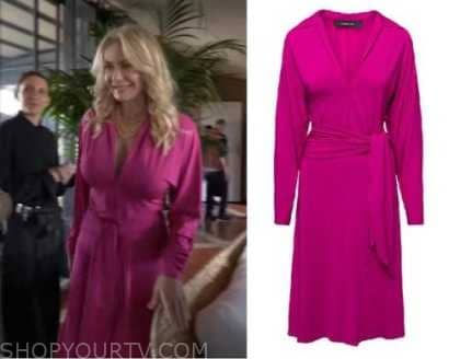 Bold and the Beautiful: June 2023 Brooke's Pink Tie Front Dress | Shop ...