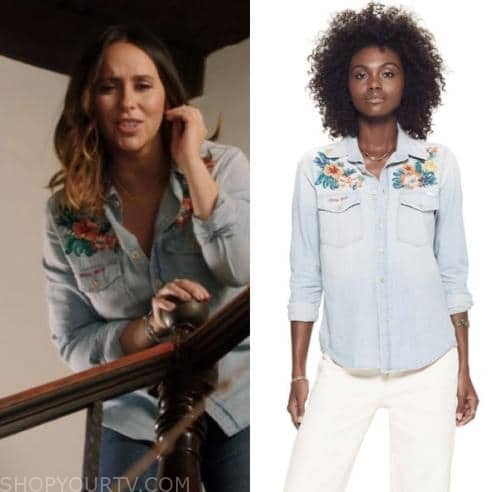 9-1-1: Season 2 Episode 6 Maddie's denim flower patch button up | Shop ...