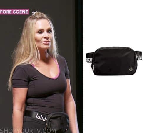 Real Housewives of Orange County: Season 17 Episode 3 Tamra's Black  Lululemon Waist Bag