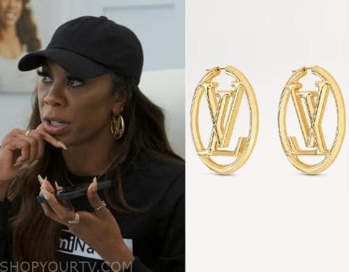 LOUIS VUITTON LOUISE HOOPS EARING (GM SIZE) in 2023