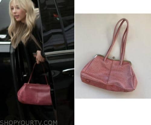 The Family Stallone: Season 1 Episode 8 Scarlet's Pink Croc Bag | Shop ...