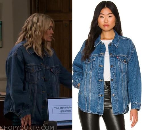 How I Met Your Father: Season 2 Episode 14 Sophie's Blue Denim Jacket ...