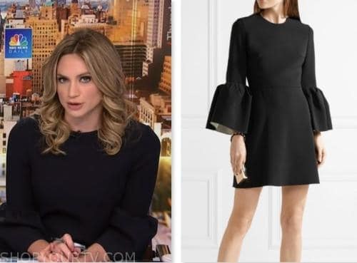 NBC News Daily: June 2023 Ellison Barber's Black Bell Sleeve Mini Dress ...