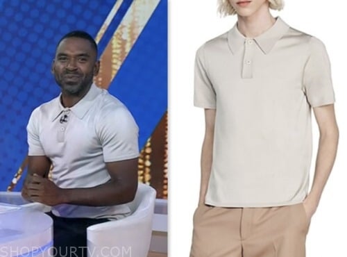 The Today Show: July 2023 Justin Sylvester's Grey Polo Shirt | Shop Your TV