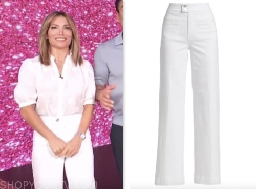 Access Daily: July 2023 Kit Hoover's White Wide Leg Jeans Pants | Shop ...