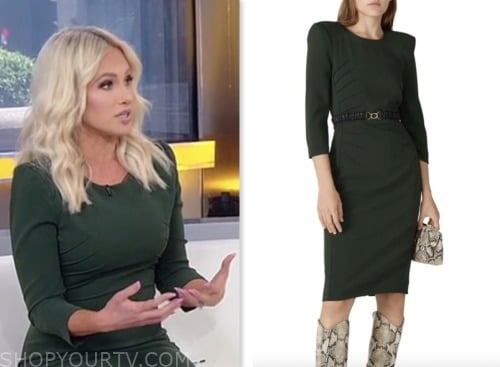 Outnumbered: July 2023 Tomi Lahren's Olive Green Sheath Dress | Shop ...