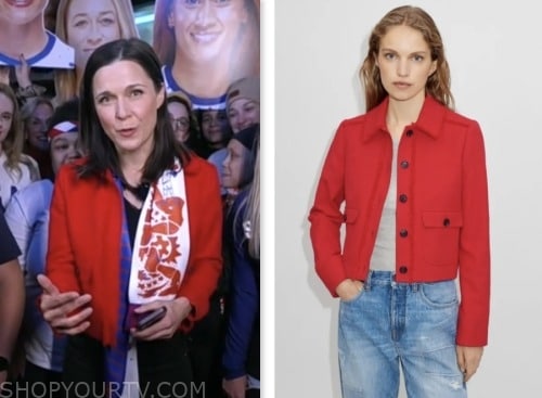 Good Morning America: July 2023 Maggie Rulli's Red Tweed Jacket | Shop ...