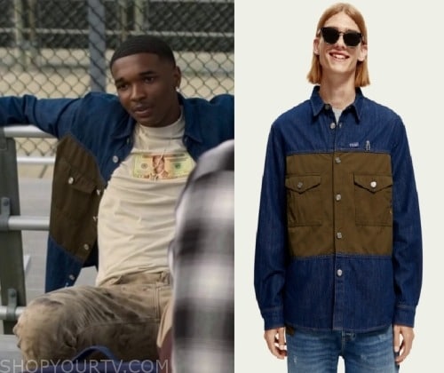 Swagger: Season 2 Episode 4 Denim Patch Shacket | Shop Your TV