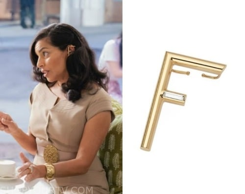 And Just Like That: Season 2 Episode 4 Seema's Gold F Fendi Ear Cuff