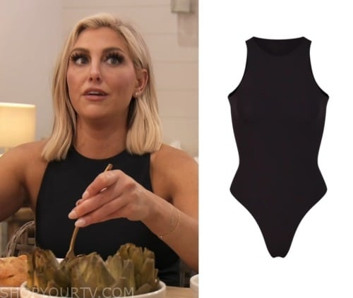 Real Housewives of Orange County: Season 17 Episode 8 Gina's Black  Sleeveless Bodysuit