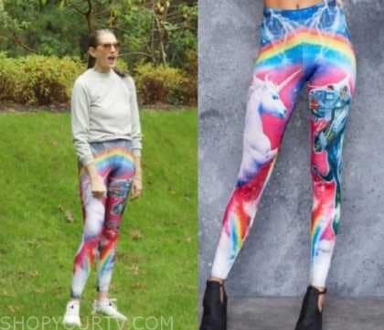 Yoga Capri Leggings - Wonder Woman Super Hero Inspired - Rainbow Rules