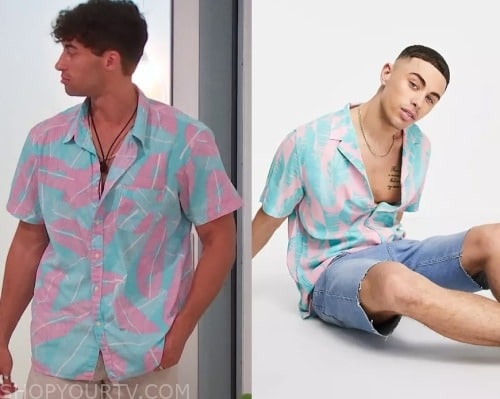 Too Hot To Handle: Season 5 Episode 4/5/6 Isaac's Printed Shirt | Shop ...