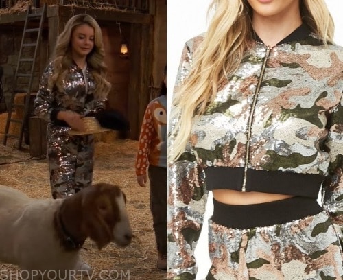 Bunk'd: Season 7 Sequin Zip Jacket