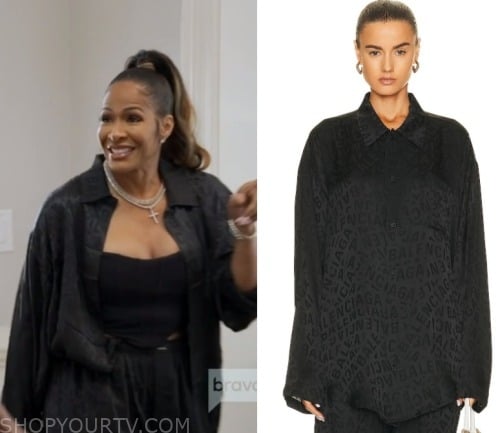 Skims Cozy Knit Zip Up Hoodie worn by Shereé Whitfield as seen in The Real  Housewives of Atlanta (S14E13)