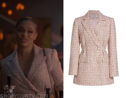 Grown-ish: Season 6 Episode 5 Tweed Blazer Dress | Shop Your TV