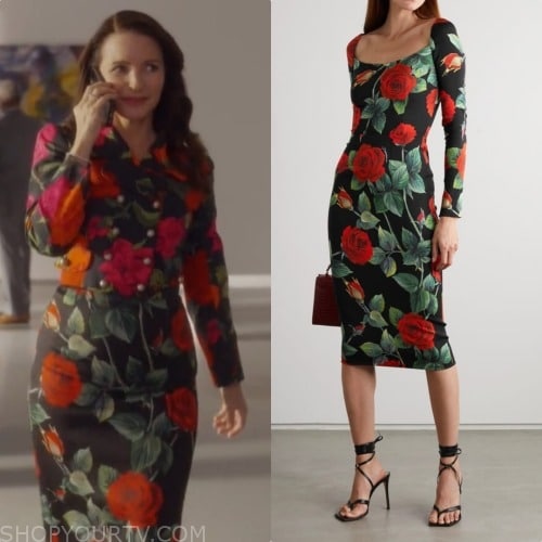 And Just Like That: Season 2 Episode 9 Charlotte's Floral Midi Dress ...