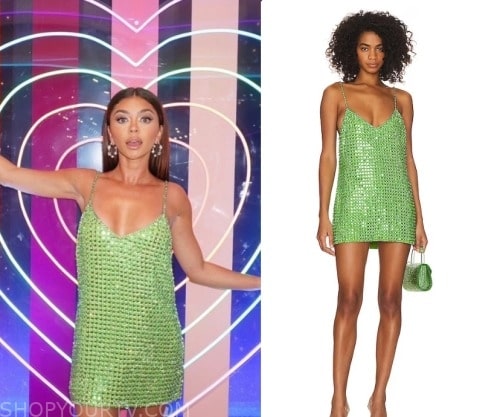 Love Island (USA): Season 5 Episode 25 Sarah's Green Mini Dress | Shop ...