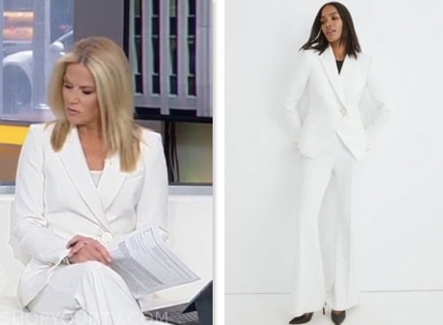 Outnumbered: August 2023 Martha MacCallum's White Blazer and Pant Suit ...