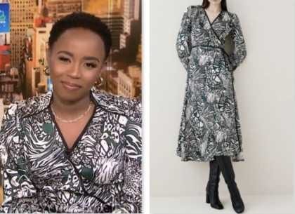 NBC News Daily: August 2023 Zinhle Essamuah's Animal Print Wrap