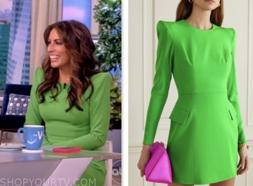 The View: August 2023 Alyssa Farah Griffin's Green Padded Shoulder Mini ...