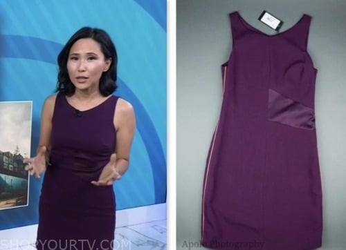 The Today Show: August 2023 Vicky Nguyen's Purple Sheath Dress | Shop ...