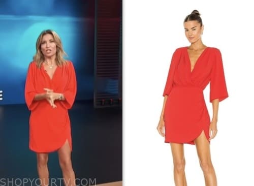 Access Hollywood: August 2023 Kit Hoover's Red Dress | Shop Your TV