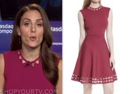 NBC News Daily: August 2023 Kristina Partsinevelos's Pink Cutout Knit ...