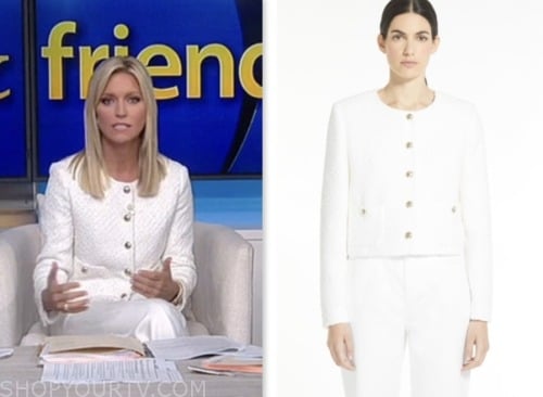 Fox and Friends: August 2023 Ainsley Earhardt's White Jacket | Shop Your TV