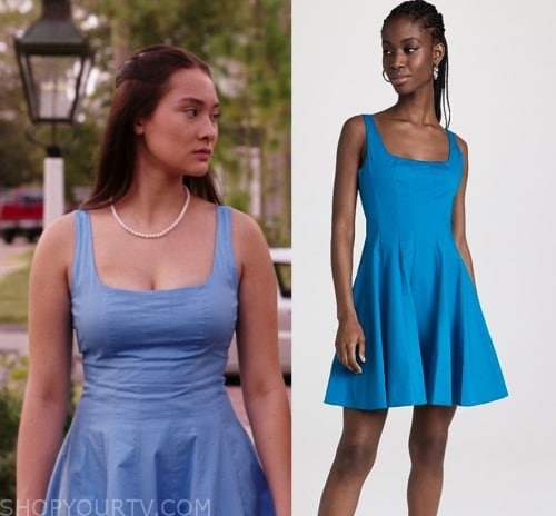 WornOnTV: Belly's blue gingham square neck dress on The Summer I Turned  Pretty, Lola Tung