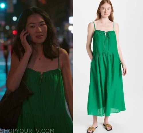 The Summer I Turned Pretty: Season 2 Episode 8 Laurel's Green Maxi Dress
