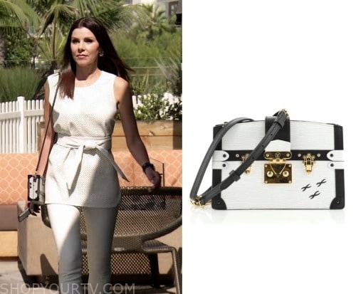 Louis Vuitton Hooded Wrap Coat worn by Heather Dubrow as seen in The Real  Housewives of Orange County (S16E17)