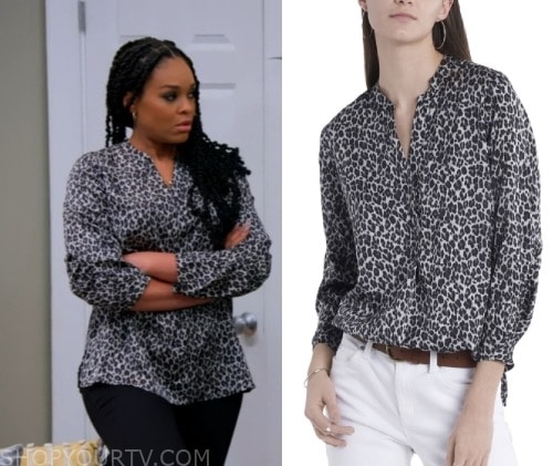 House of Payne: Season 12 Episode 12 Janine's Leopard Print Blouse ...