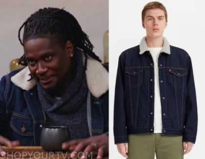 Claim to Fame: Season 2 Episode 7 Gabriel's Dark Wash Sherpa Denim