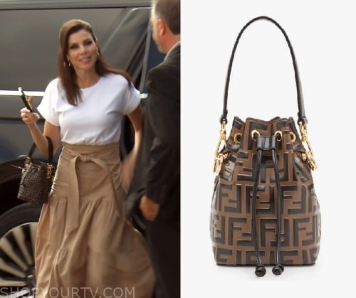 Louis Vuitton Hooded Wrap Coat worn by Heather Dubrow as seen in The Real  Housewives of Orange County (S16E17)