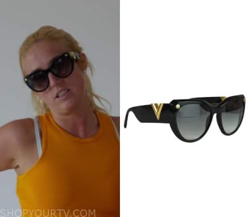 Louis Vuitton My Fair Lady Sunglasses worn by Paris Fury as seen in At Home  with the Furys (S01E02)
