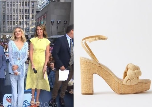 The Today Show: August 2023 Savannah's Yellow Sandals | Shop Your TV