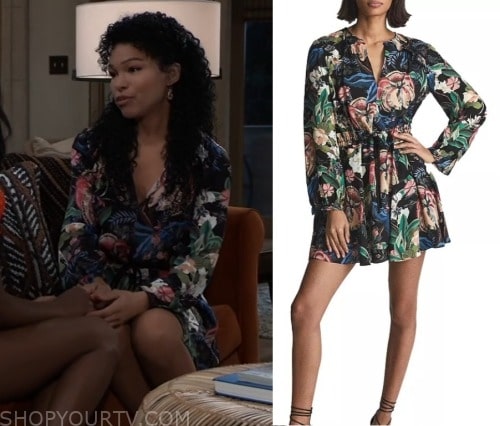 General Hospital: August 2023 Portia's Floral Print Wrap Dress | Shop ...