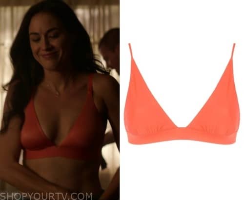 Heels: Season 2 Episode 4 Staci's Orange Triangle Bra