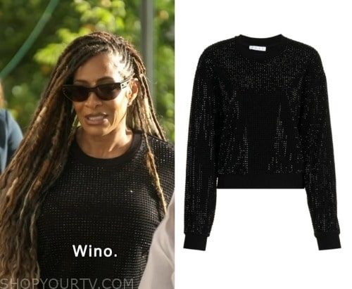 Skims Cozy Knit Zip Up Hoodie worn by Shereé Whitfield as seen in The Real  Housewives of Atlanta (S14E13)