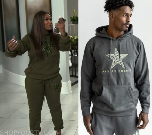 Skims Cozy Knit Zip Up Hoodie worn by Shereé Whitfield as seen in The Real  Housewives of Atlanta (S14E13)