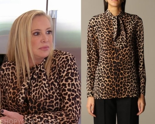 WornOnTV: Shannon's black monogram print shirt on The Real Housewives of  Orange County, Shannon Beador