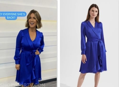 Good Morning Britain: April 2023 Laura Tobin's Blue Floral Midi Dress ...